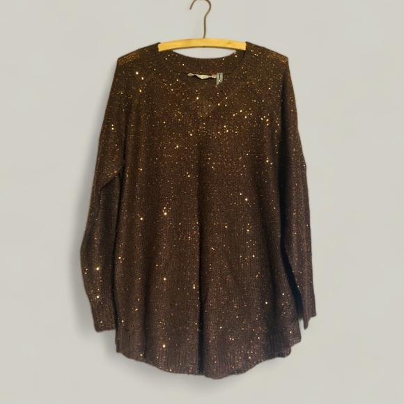 Soft Surroundings Sequin Knit Sweater - Picture 2 of 4